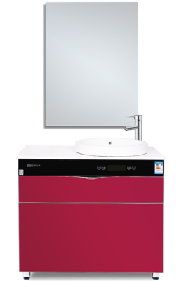 欧必德OBD定制集成电热水器 玫瑰之约60升浴室柜组合，开启不挂墙速热新体验