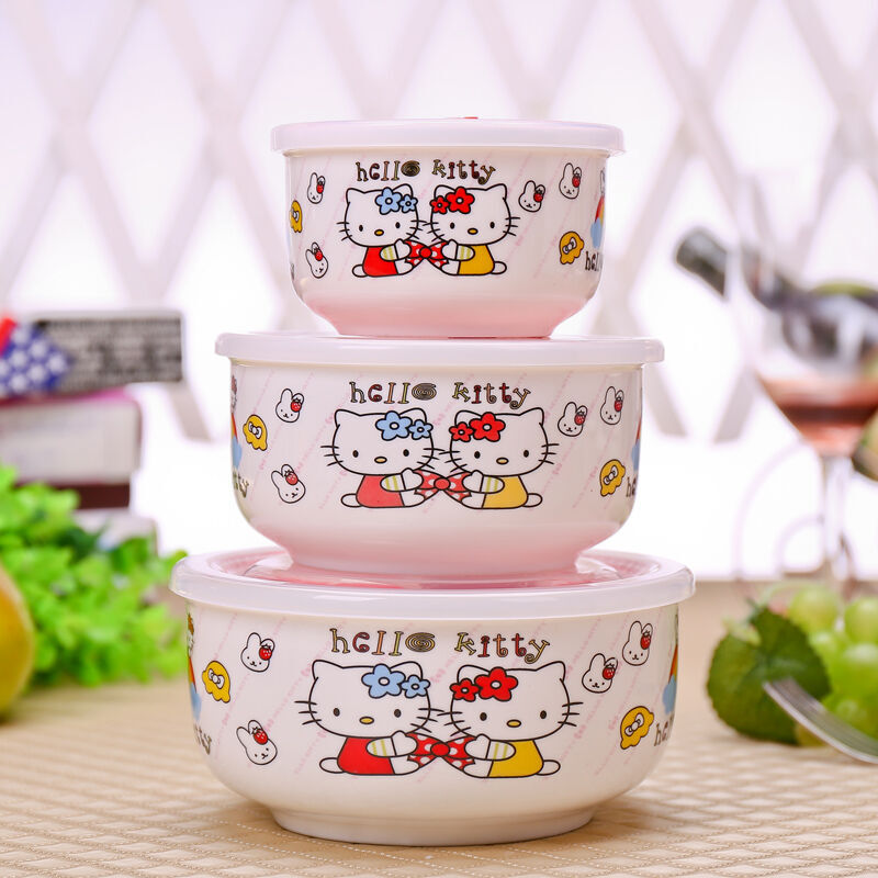 厨房收纳新美学 玫瑰之约3件套陶瓷保鲜盒，一盒多用的精致生活之选